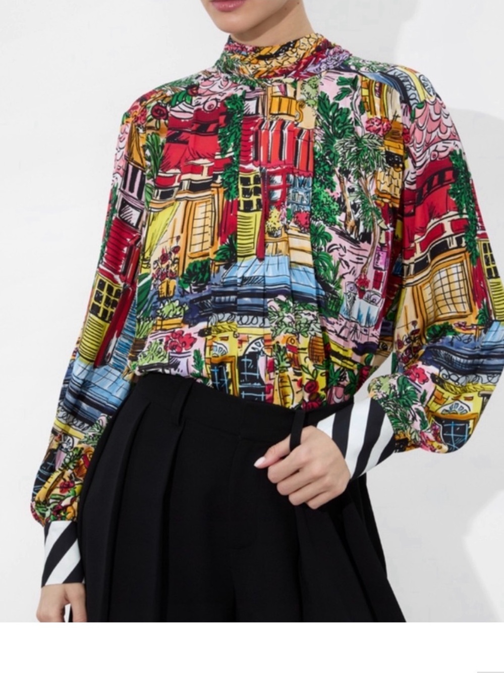 Alice and Olivia Gertrude Blouse